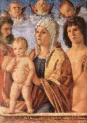BELLINI, Giovanni Madonna with Child and Sts. Peter and Sebastian fgf oil